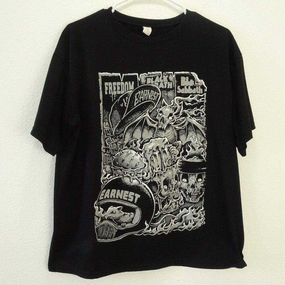 Rumwe Men's T-Shirt Black Sabbath Oversized Small